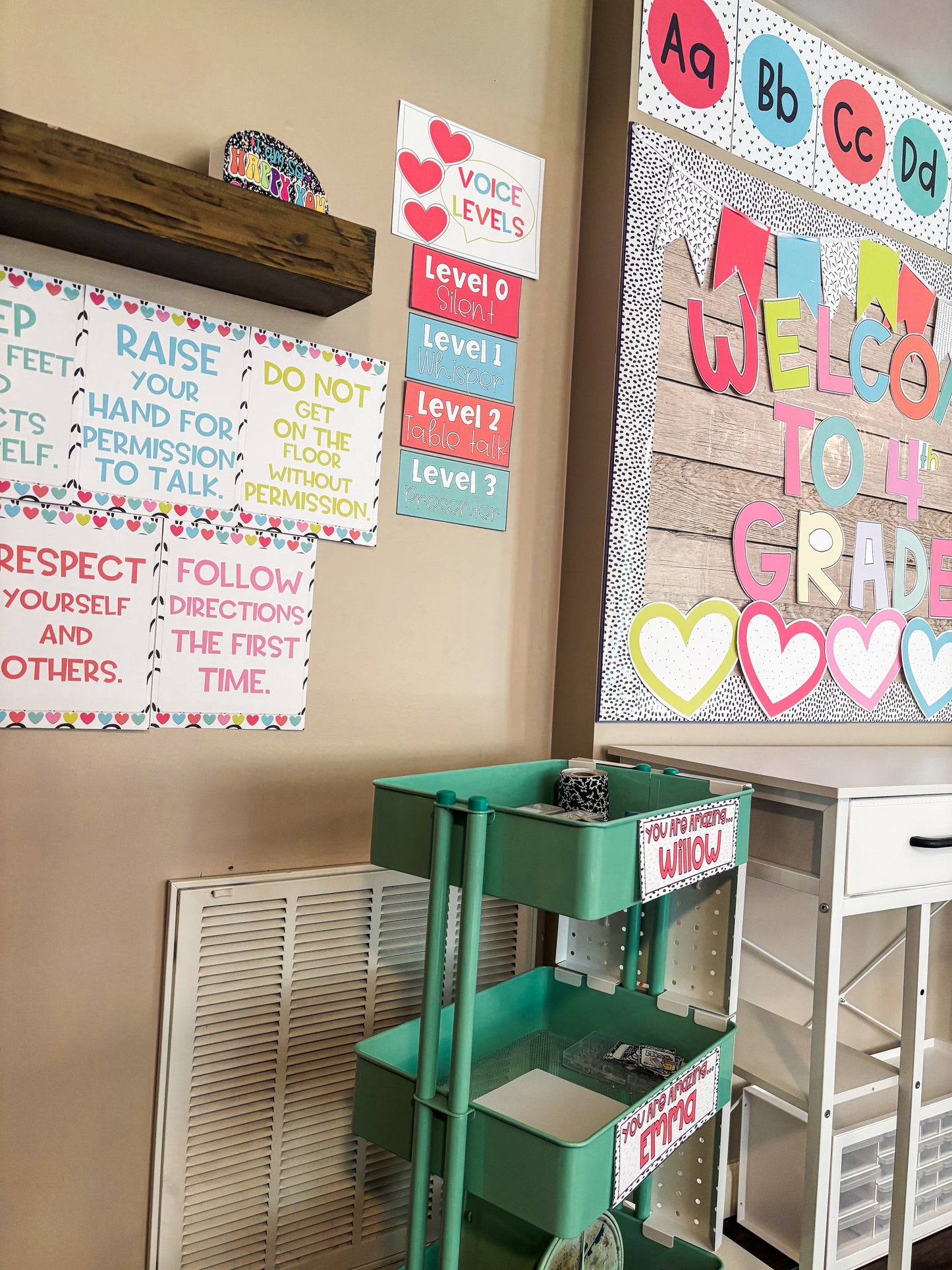 Bright Classroom Decor Bundle with Editable Pieces