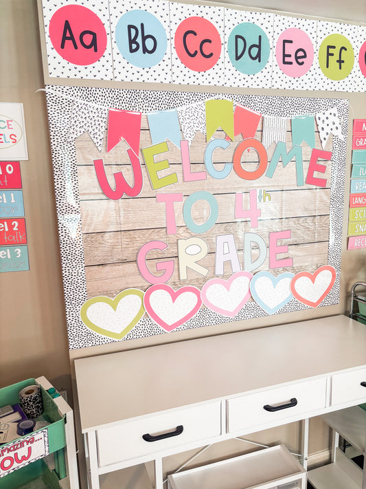 Bright Classroom Decor Bundle with Editable Pieces