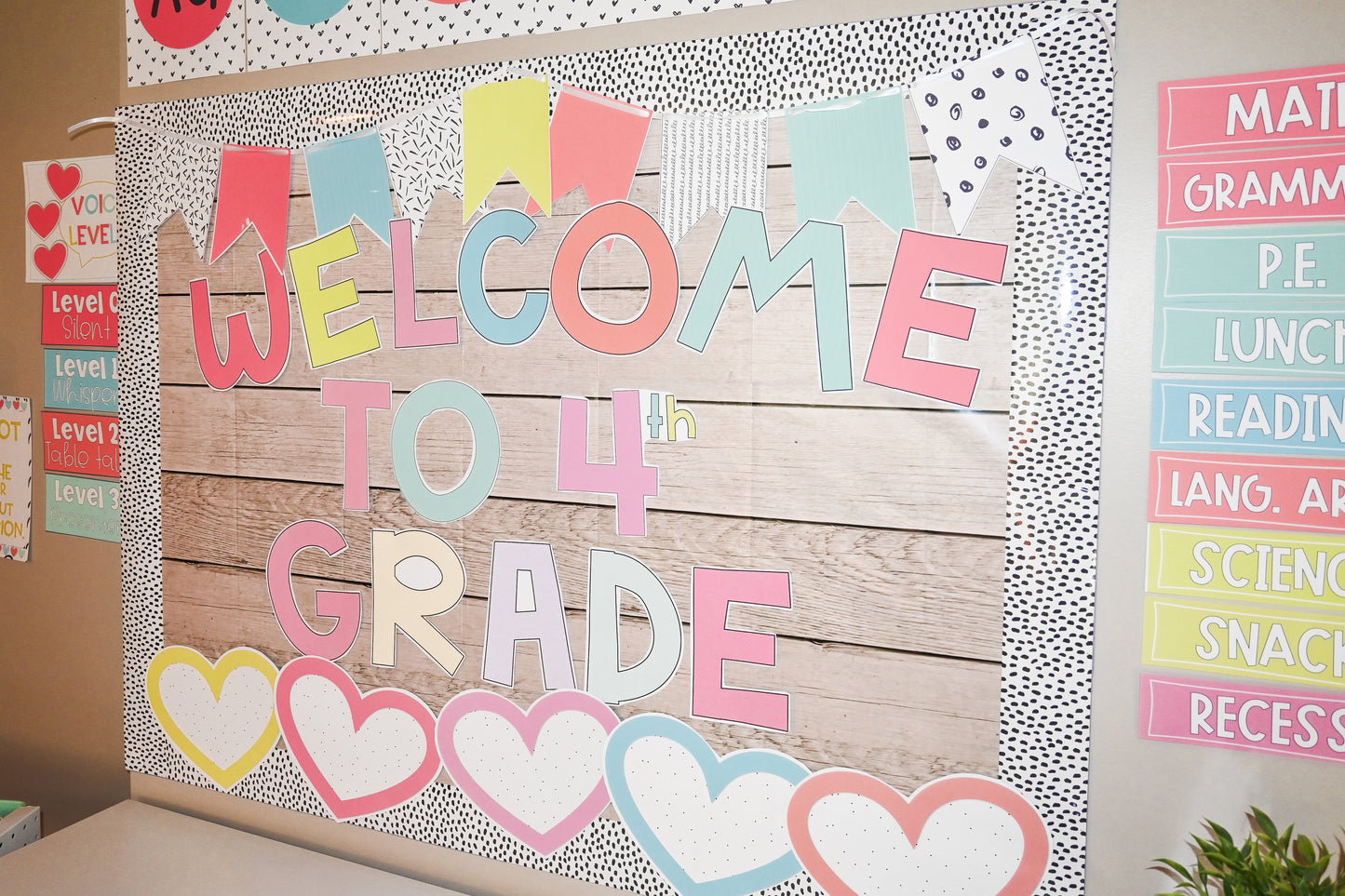 Bright Classroom Decor Bundle with Editable Pieces