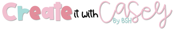 Logo with 'Create it with Casey by BSH' text in colorful, playful font.