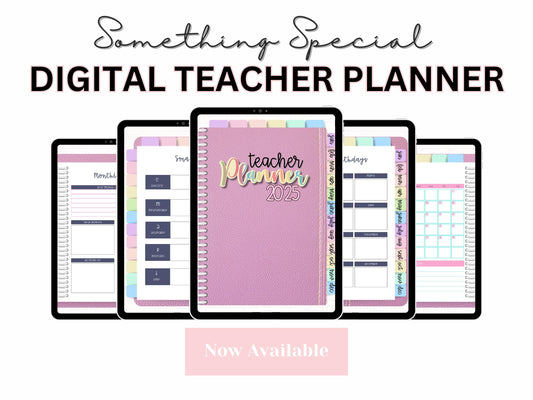 All-in-One Digital Planner 2025 Teacher Planner, Digital Teacher Planner, Digital Goodnotes Template, Weekly, Daily, Monthly, Notability
